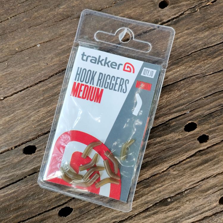 Trakker Hook Riggers – 10-Pack Carp Barbel Bream Tench Coarse Fishing Rig Components