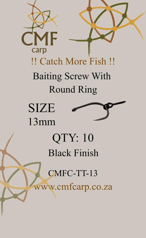 CMF Bait Screw Round Ring 13mm, Carp Fishing, Specimen Carp Fishing